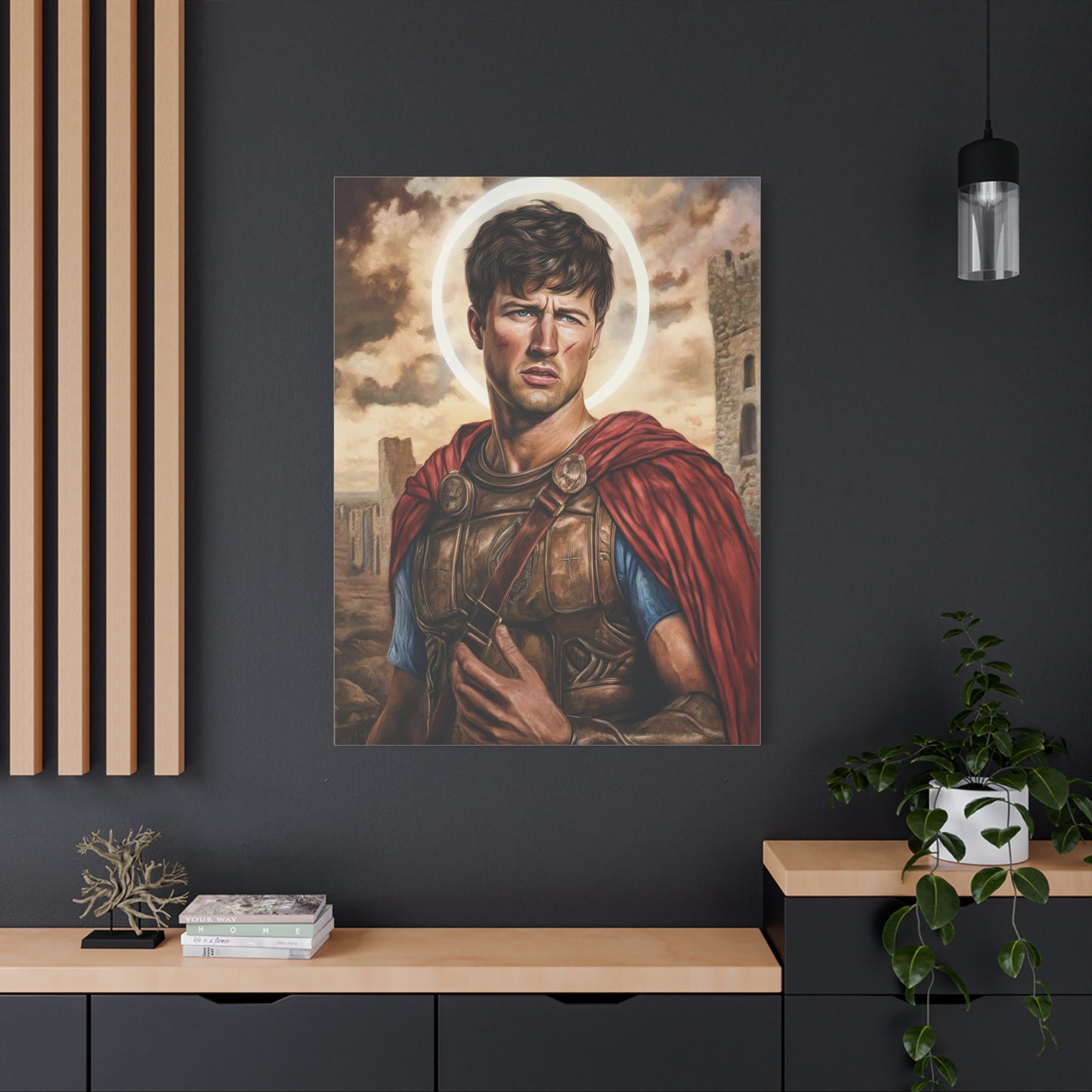 St. Expedite Catholic Canvas Wall Art, Christian Decor