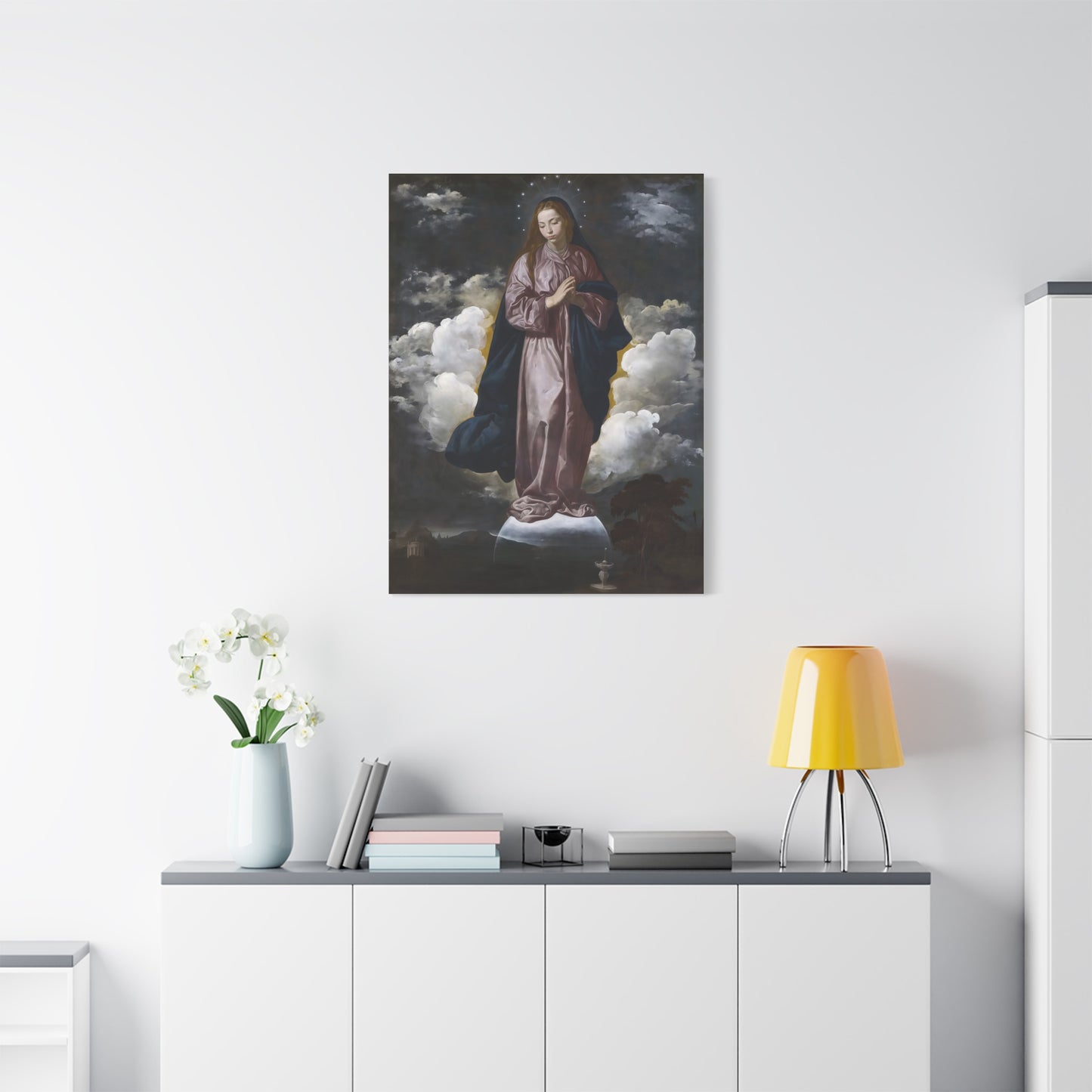 Ready To Hang - Mary Immaculate Conception Catholic Canvas Wall Art, Christian Decor