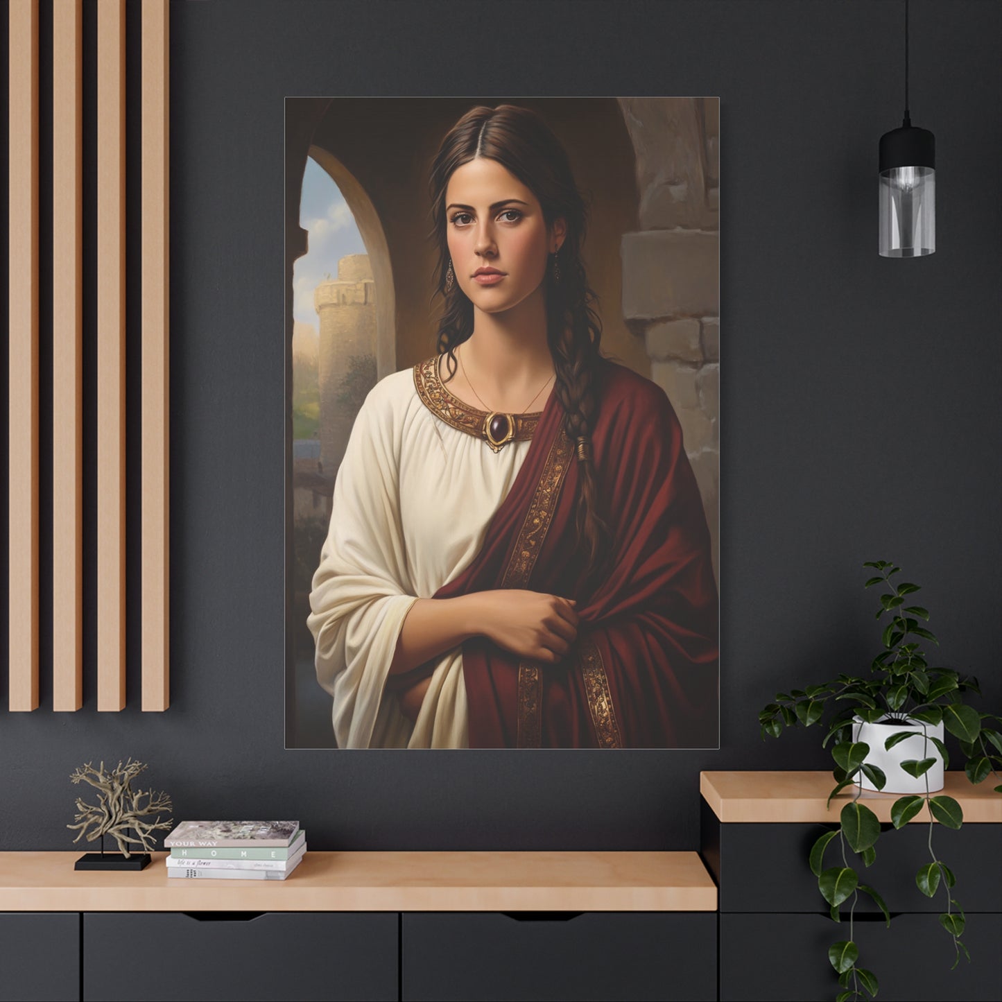 Ready To Hang - St. Quiteria Catholic Canvas Wall Art, Christian Decor