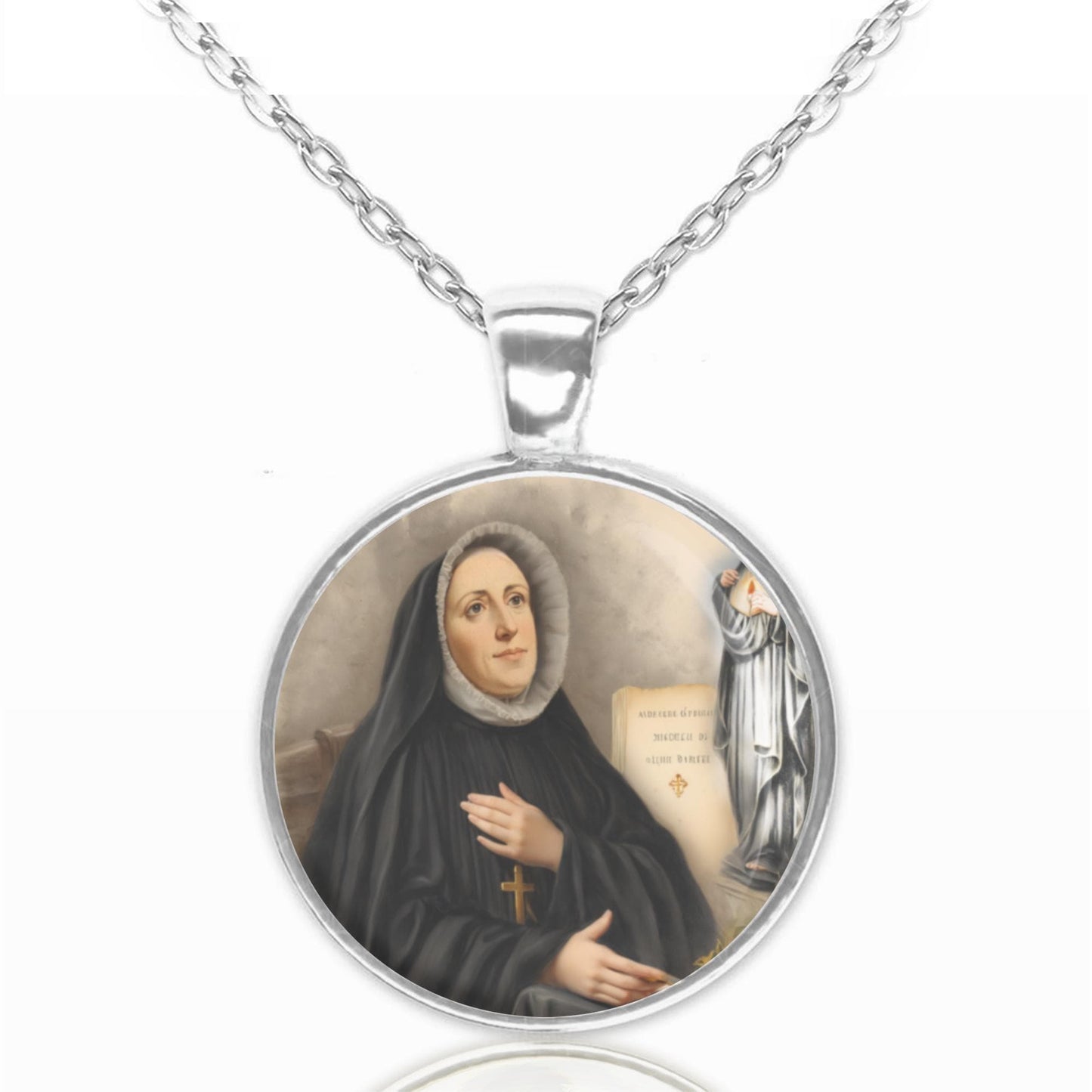 St. Madeline Sophie Barat Catholic Christian Medal Pendant Patron Necklace
