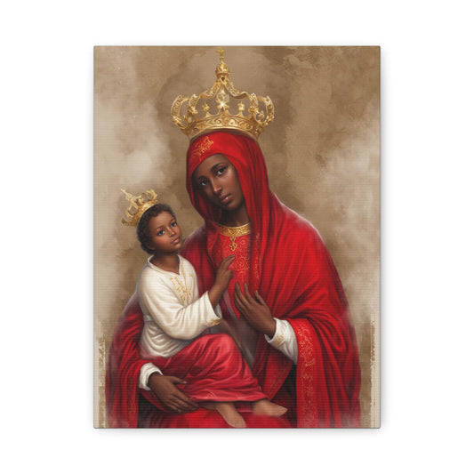 Our Lady of Chelm Mary Catholic Canvas Wall Art, Christian Decor