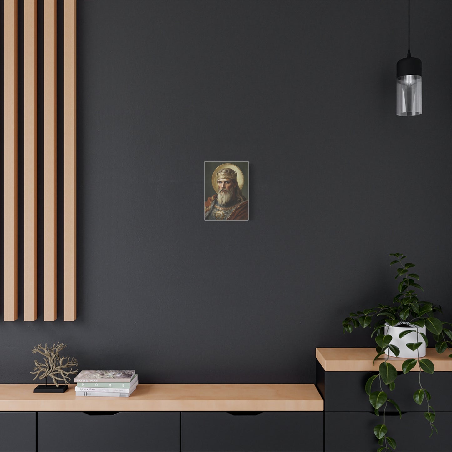 Ready to Hang - St. Olaf of Norway Catholic Canvas Wall Art, Christian Decor