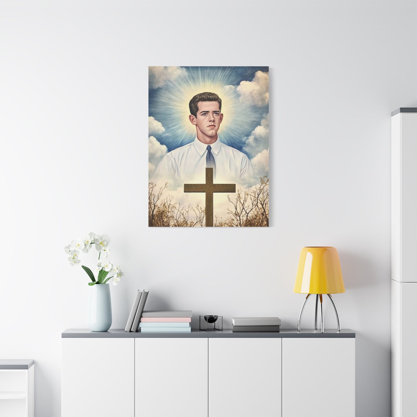 Bl. Alberto Marvelli Canvas Print, Catholic Decor Wall, Gift Religious Christian