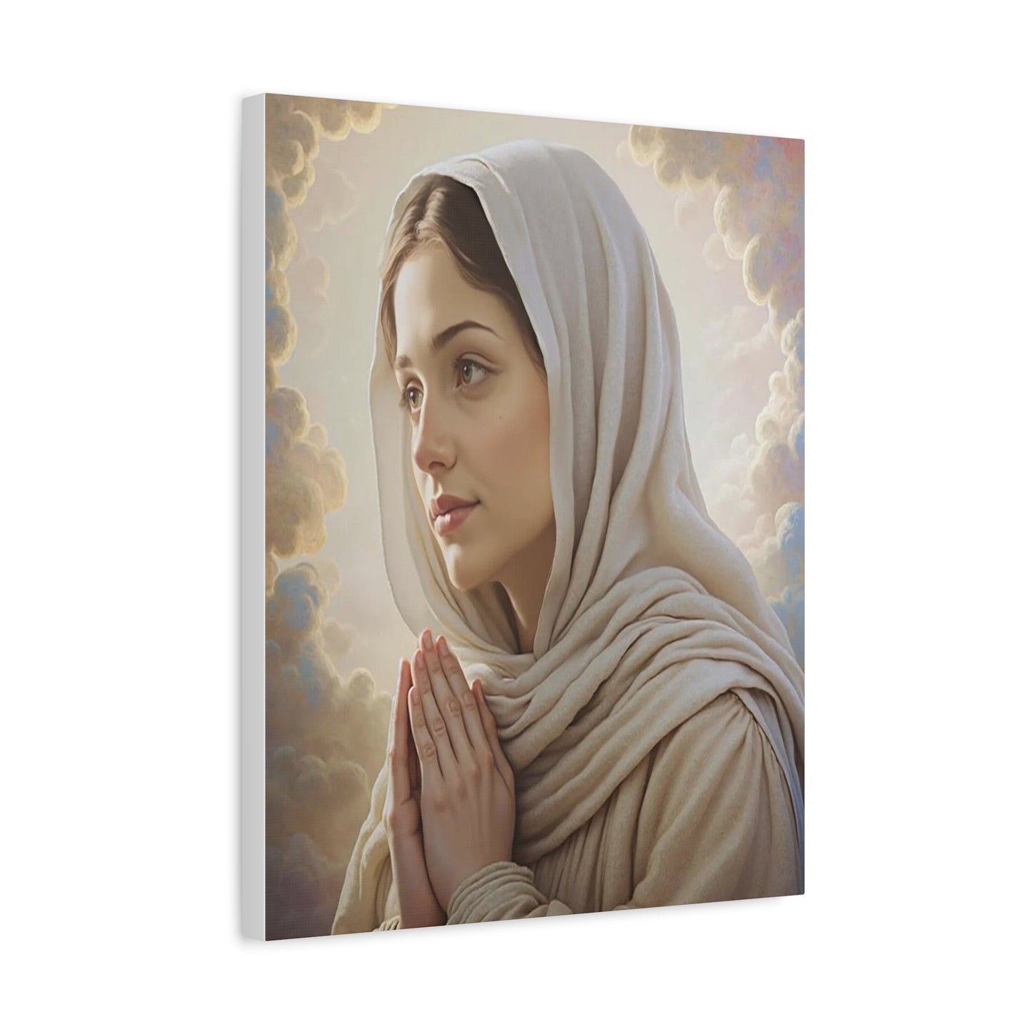 St. Bernadette Canvas Print, Catholic Decor Wall, Gift Religious Christian