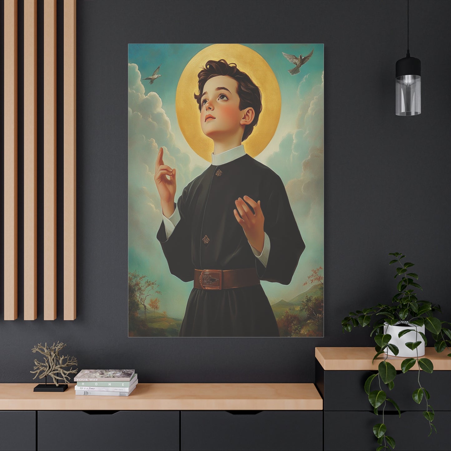 St. Dominic Savio Catholic Canvas Wall Art, Christian Decor