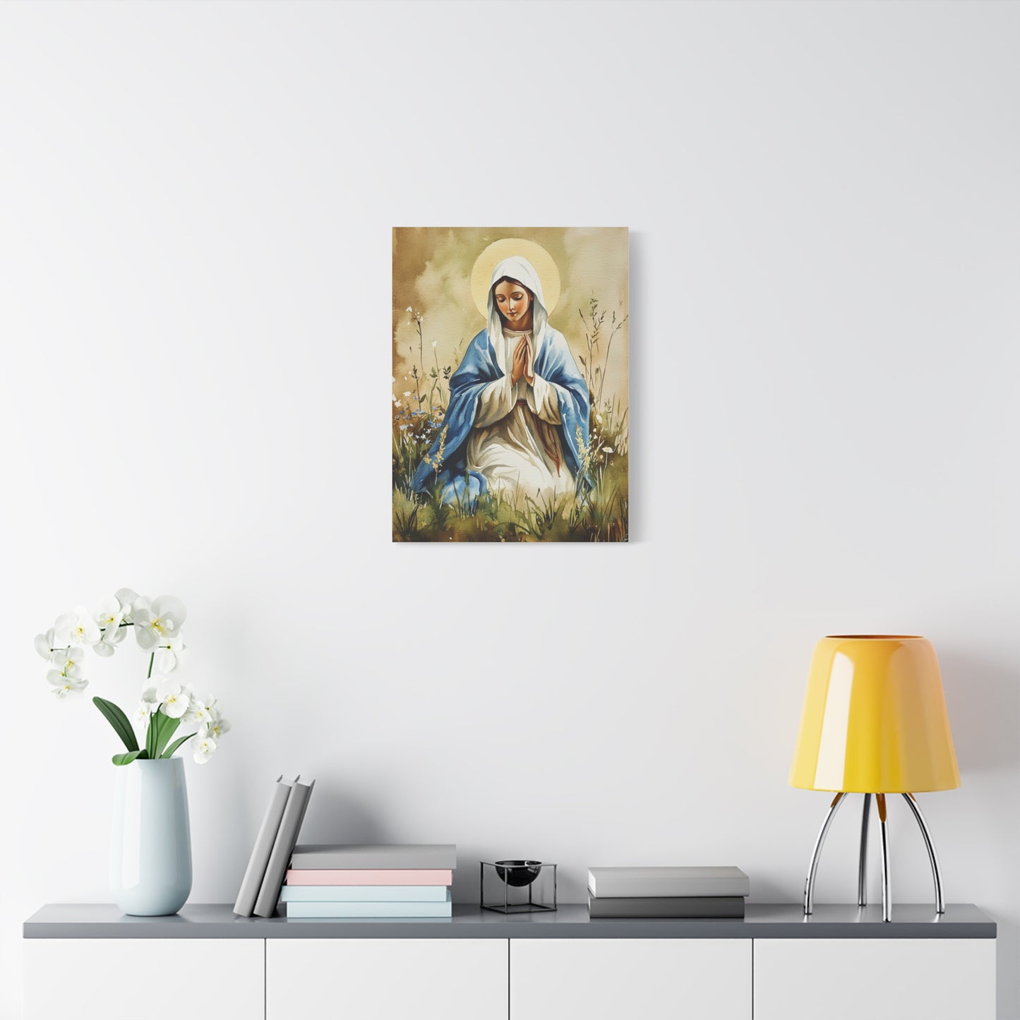 Ready to Hang - Our Lady The Most Holy Mary Catholic Canvas Wall Art, Christian Decor