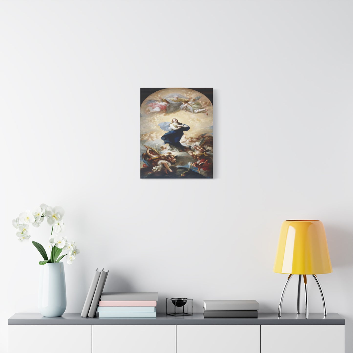 Ready To Hang - Mother Mary Immaculate Conception Catholic Canvas Wall Art