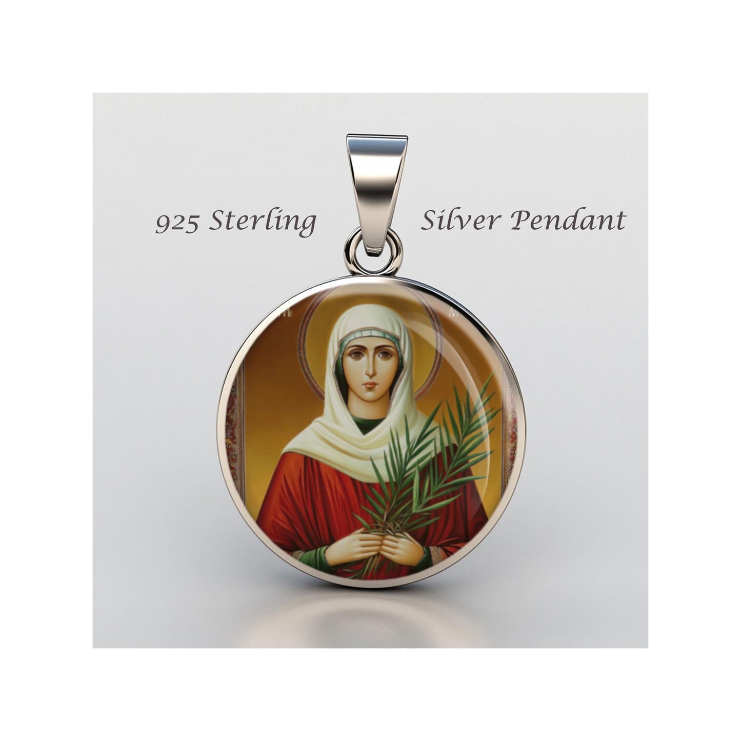 Saint Tatiana Of Rome Religious Devotional sterling silver 925 Christian Medal Patron