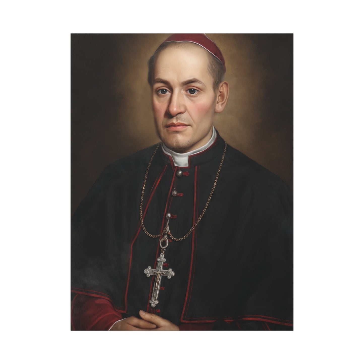 St. Anthony Mary Claret Canvas Print, Catholic Decor Wall, Gift Religious Christian