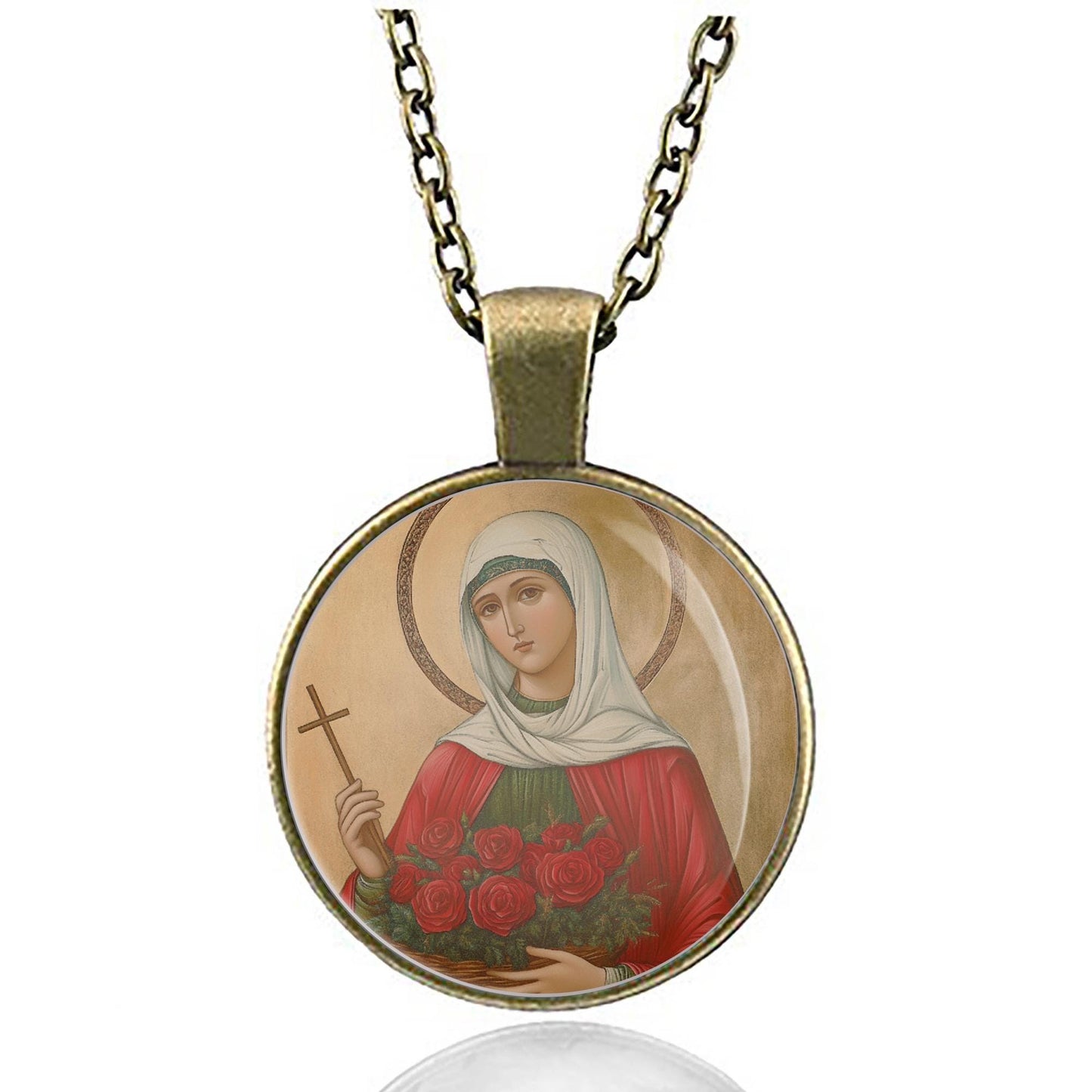St Amata of Assisi Necklace Religious Pendant