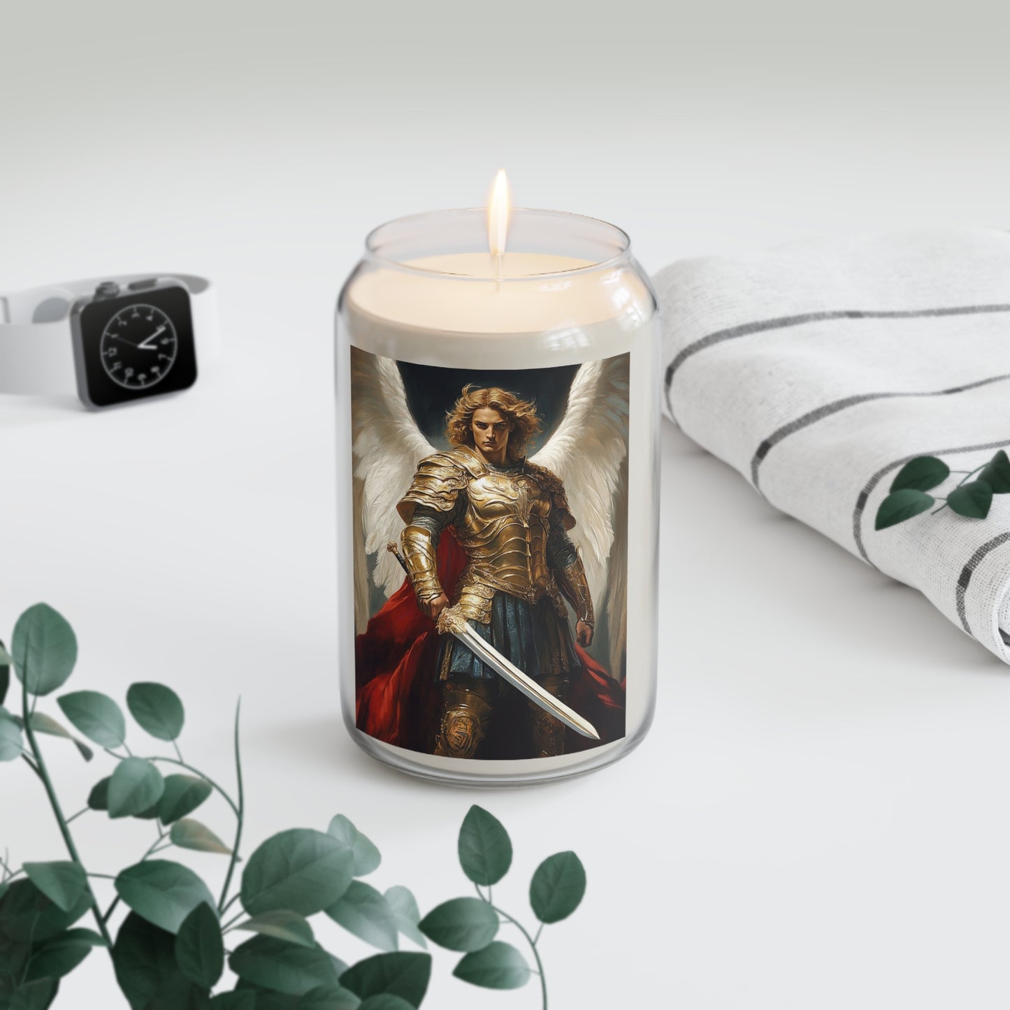 St. Archangel Michael Catholic Serenity Scented Candle, 13.75oz | Relaxation Gift, Home Decor, Calm Atmosphere