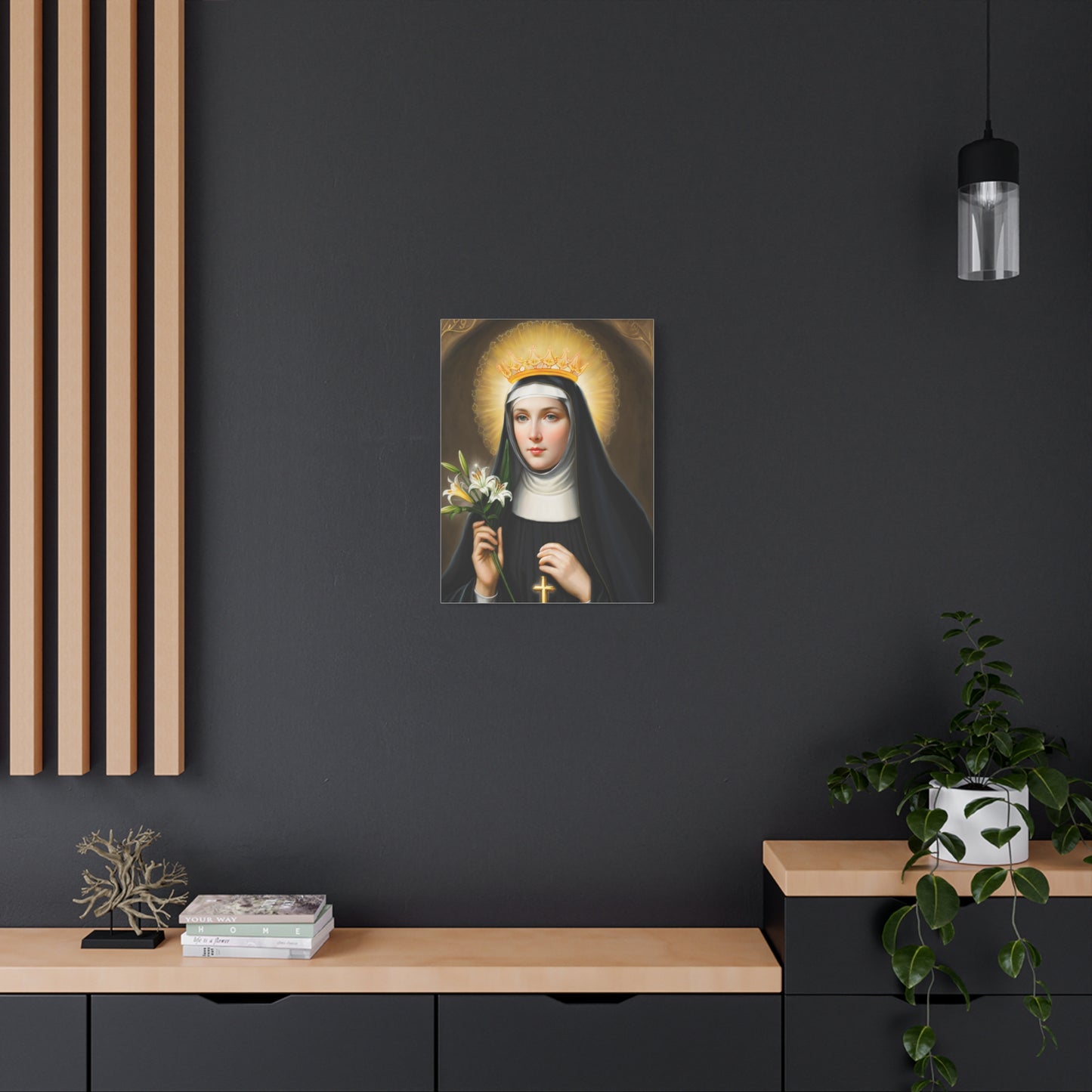 Ready to Hang - St. Patricia Catholic Canvas Wall Art, Christian Decor