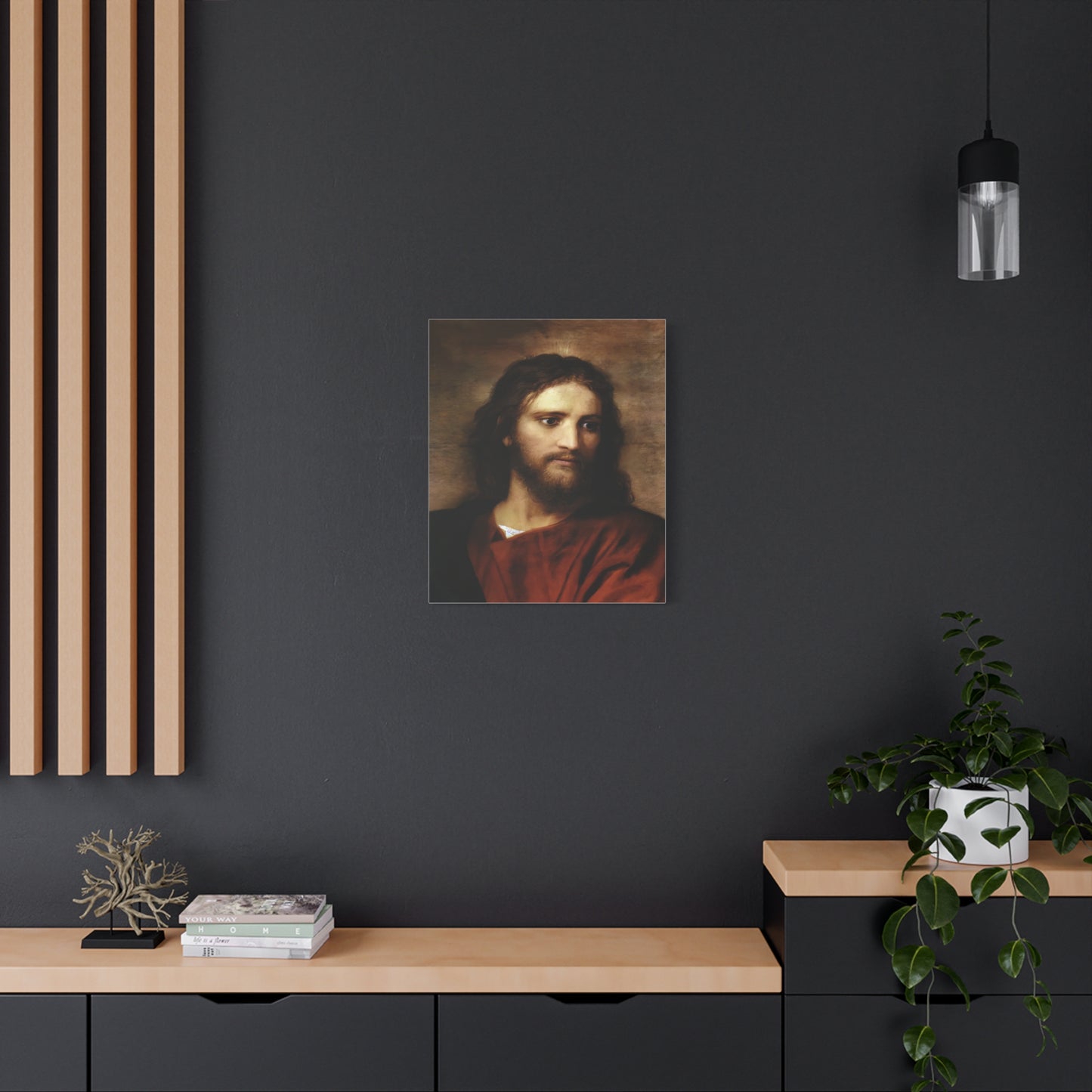 Ready to Hang - Christ at Thirty Three - Hofmann - Catholic Canvas Wall Art, Christian Decor