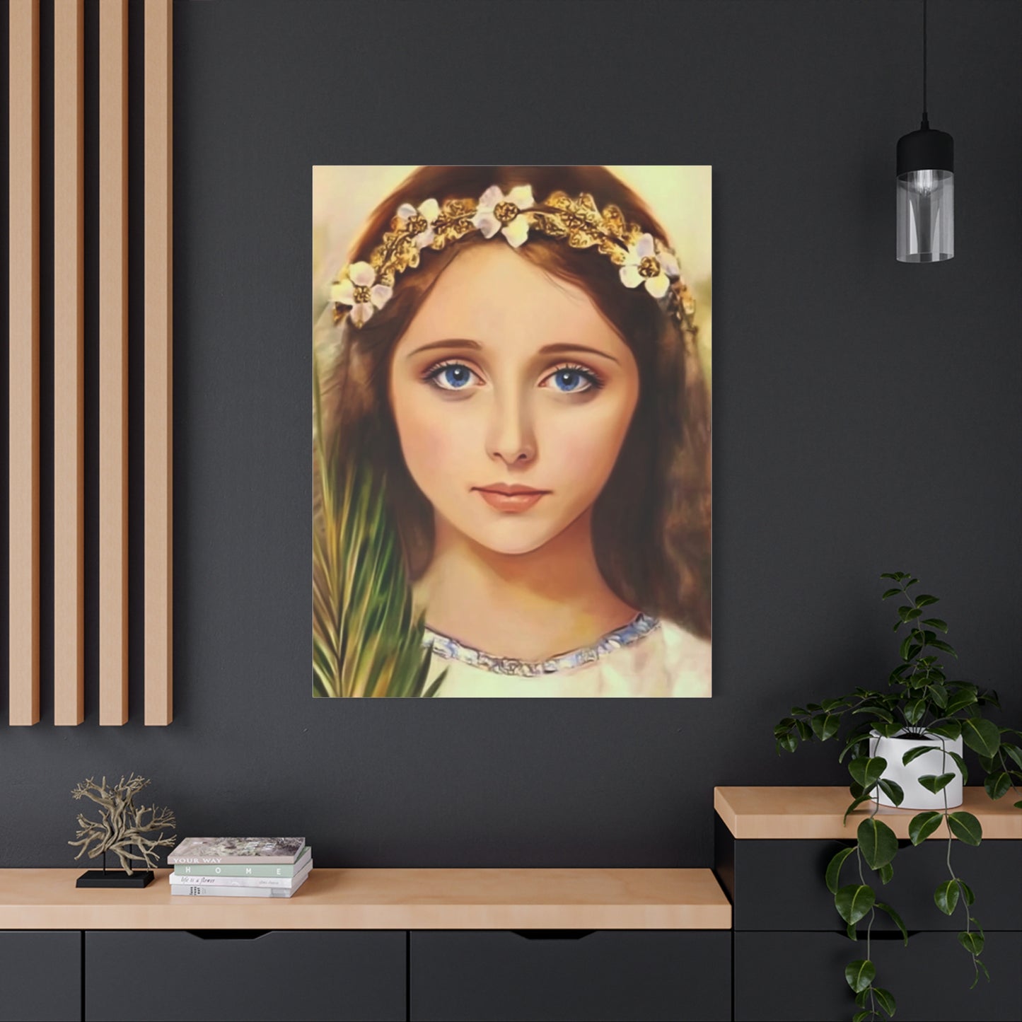 Ready To Hang - St. Philomena Catholic Canvas Wall Art, Christian Decor