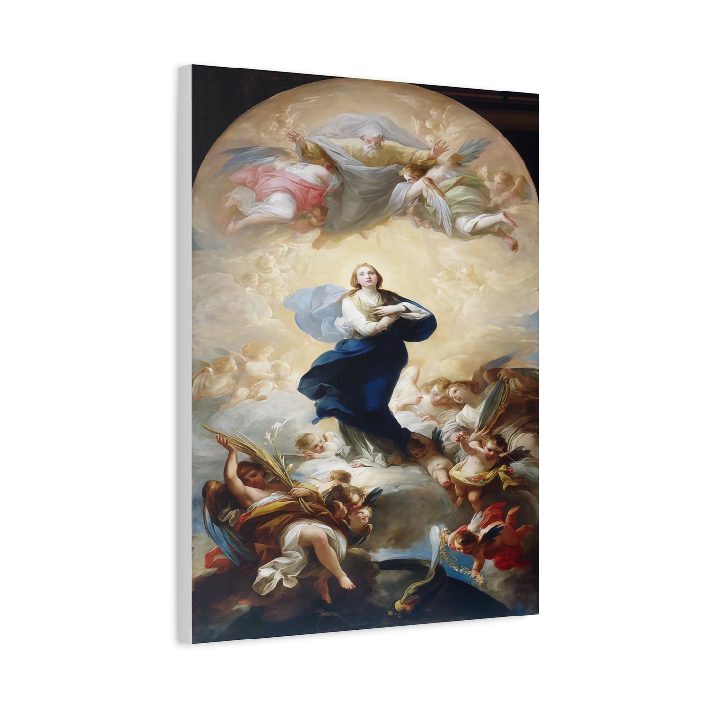 Ready To Hang - Mother Mary Immaculate Conception Catholic Canvas Wall Art