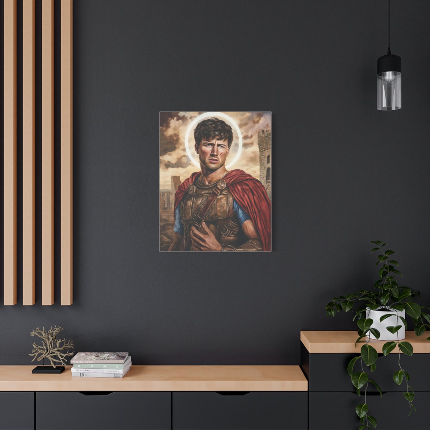 St. Expedite Catholic Canvas Wall Art, Christian Decor