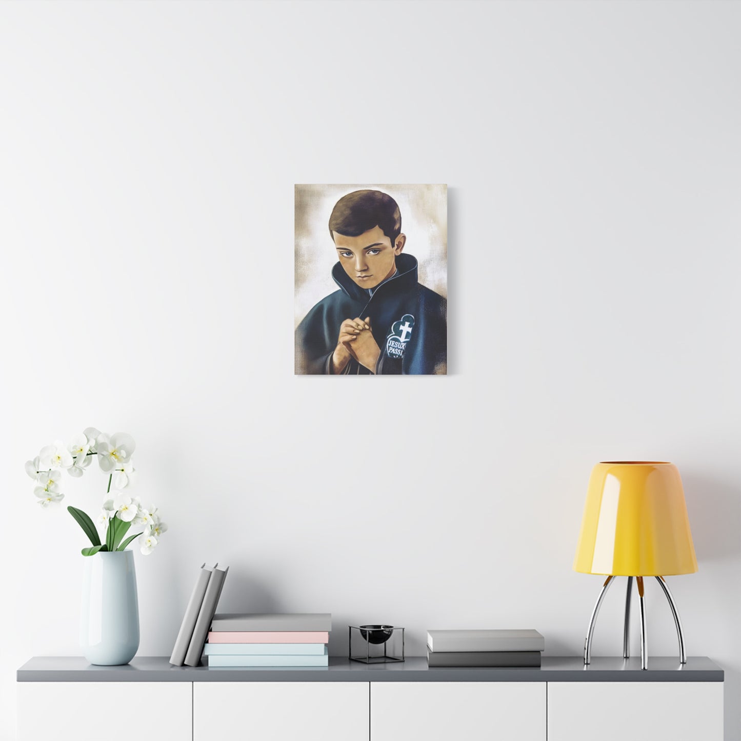 St. Gabriel Our Lady of Sorrows Catholic Canvas Wall Art, Christian Decor