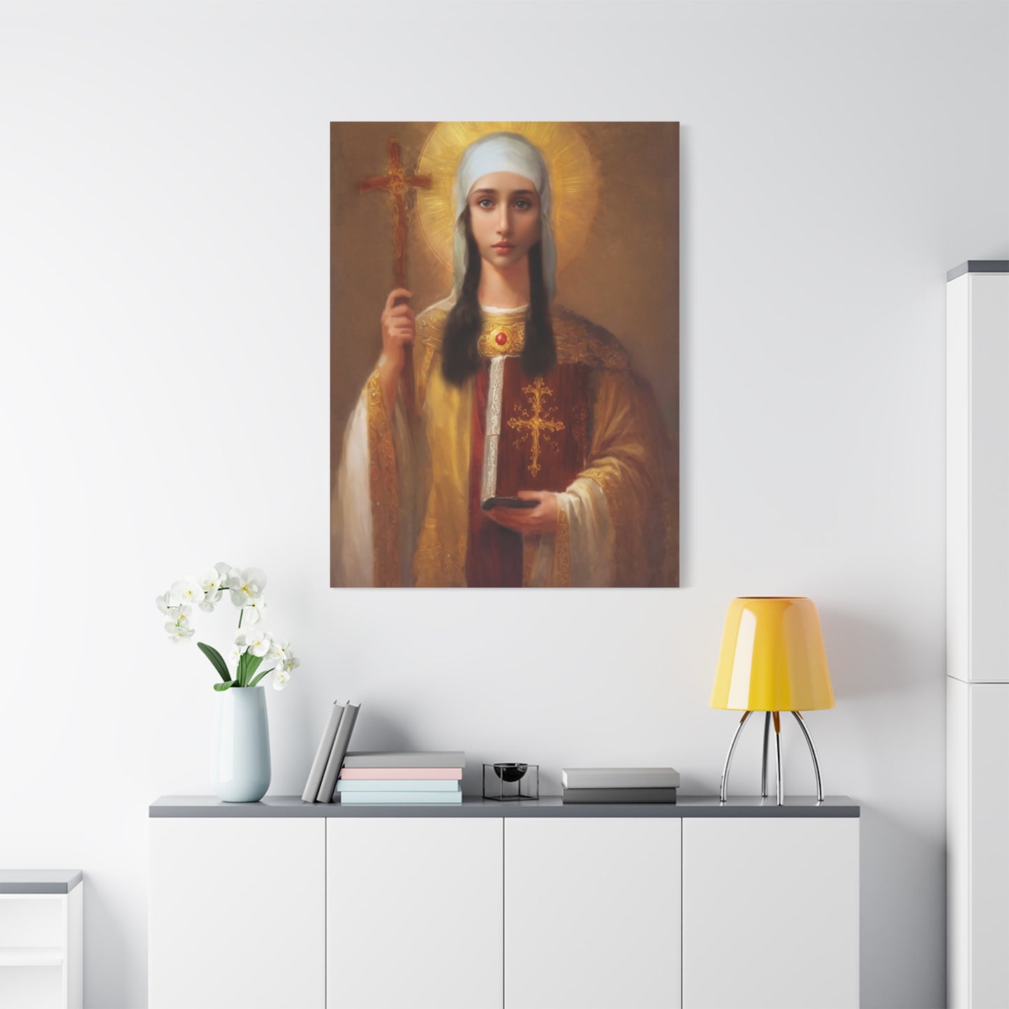 Ready to Hang - St. Nina of Georgia Religious Canvas Wall Art, Christian Decor