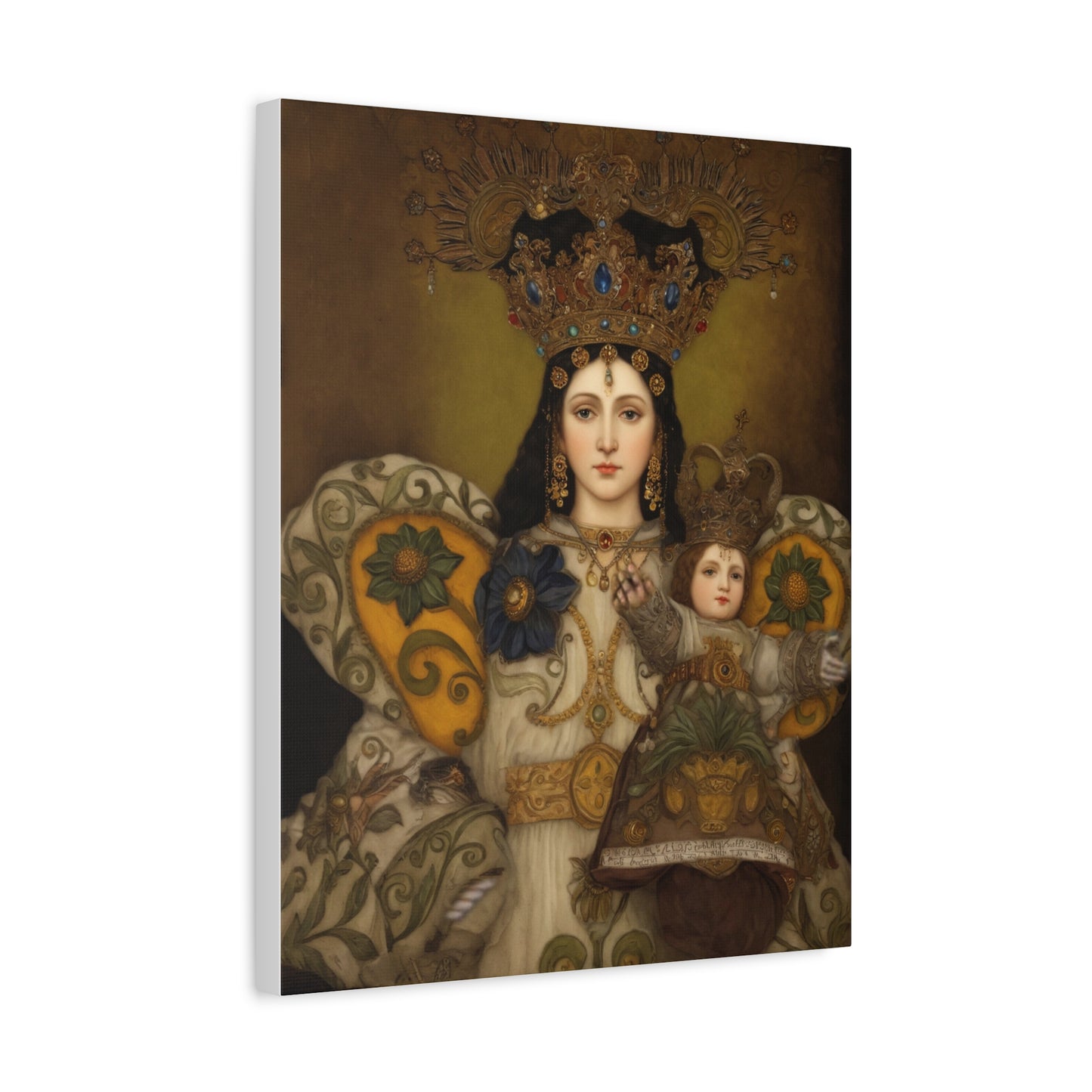 Our Lady Mary Remedies of Odlot Catholic Canvas Wall Art, Christian Decor