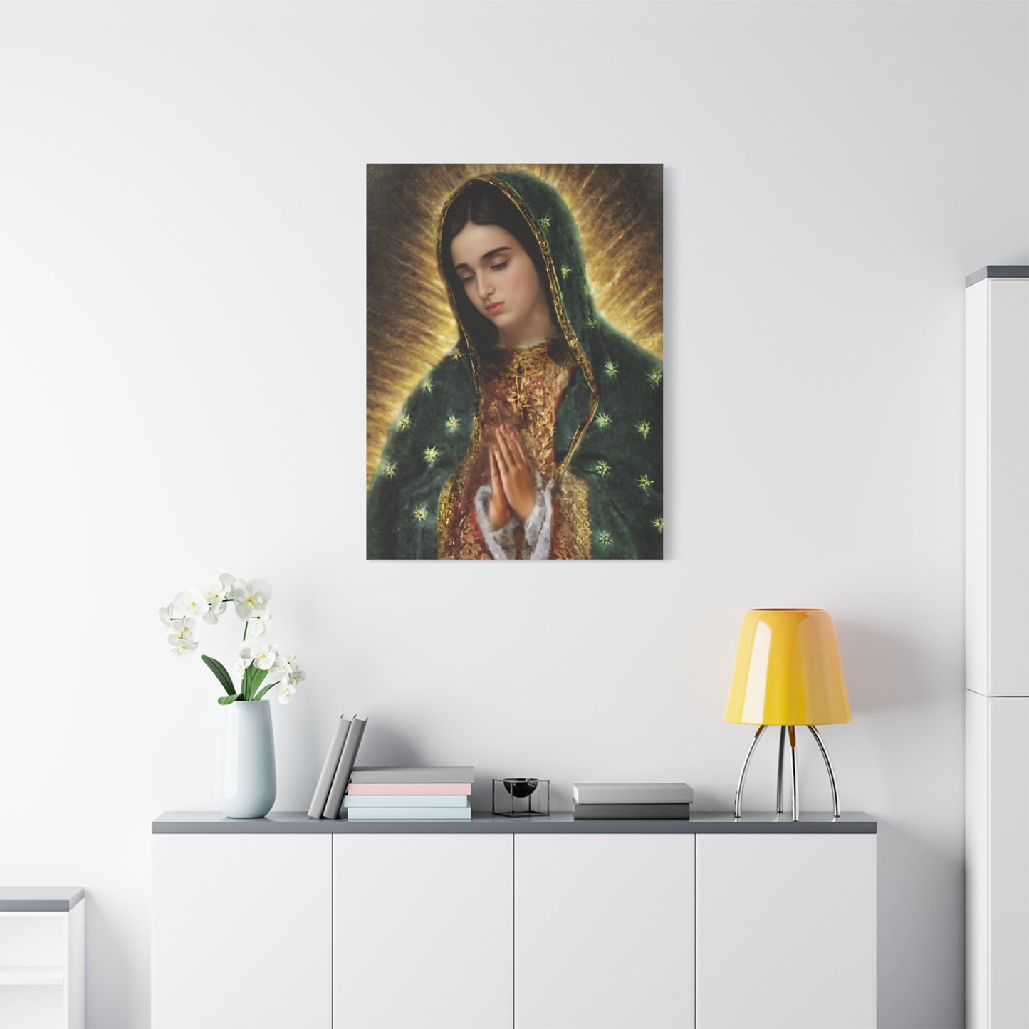 Ready to Hang - Our Lady of Guadalupe Catholic Canvas Wall Art, Christian Decor