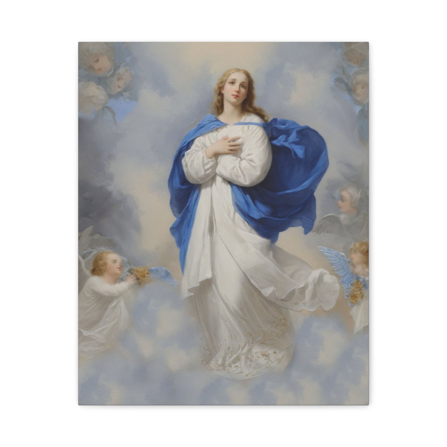 Ready to Hang - Mary Our Lady Assumption Catholic Canvas Wall Art, Christian Decor