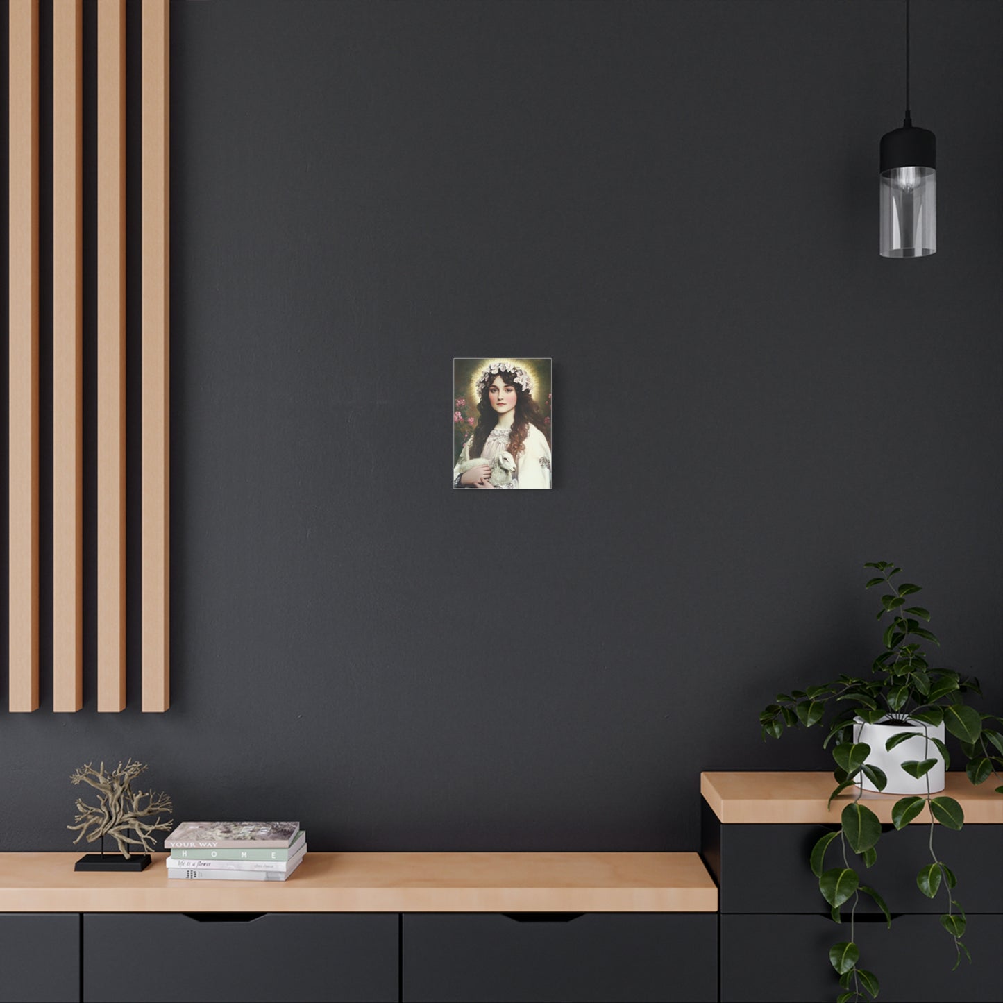 Agnes of rome stCanvas Wall Art, Christian Decor