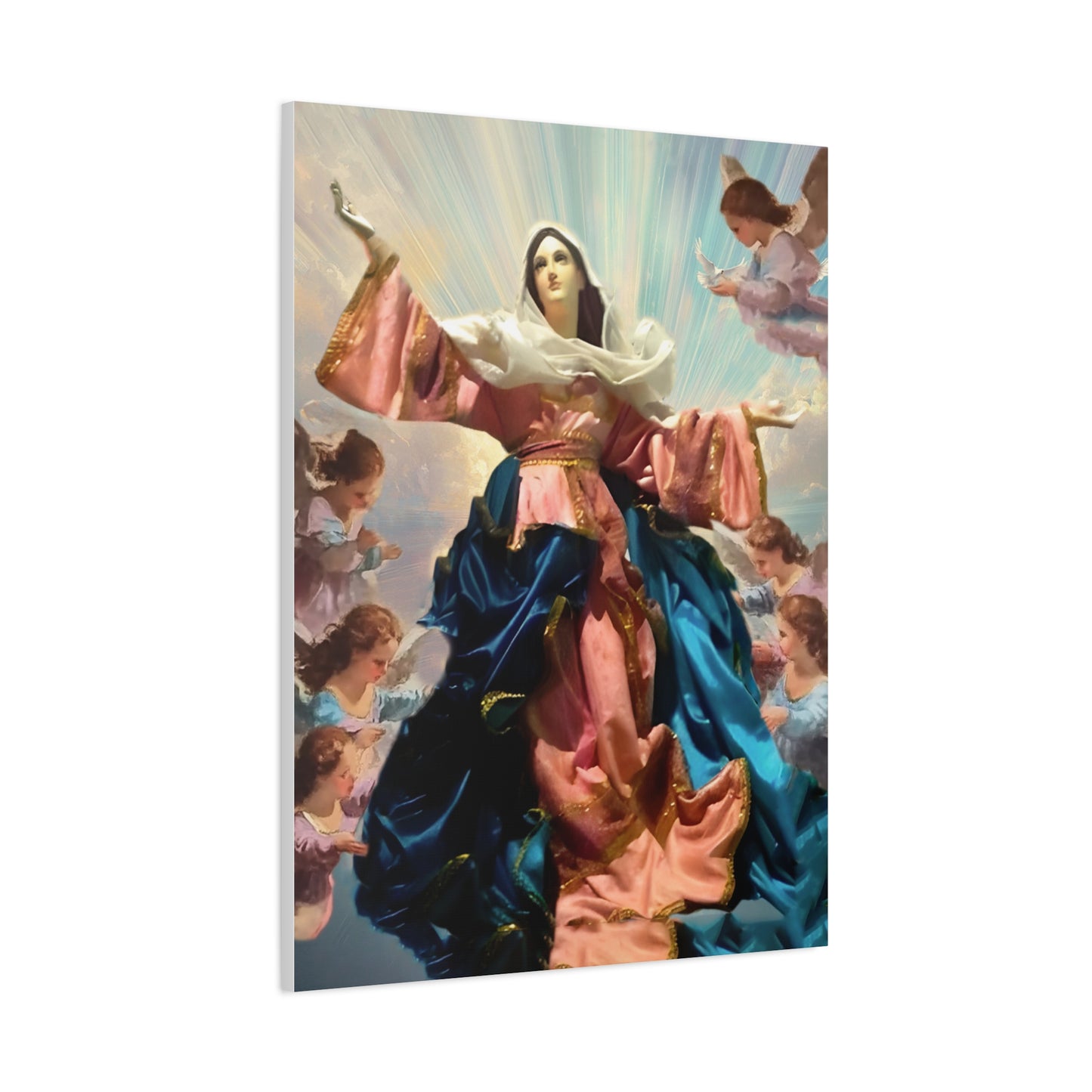 Our Lady Mary Assumption Canvas Print, Catholic Decor Wall, Gift Religious Christian