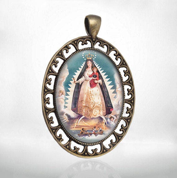 Our Lady Of Charity / El Cobre Virgin Mary Catholic Medal Bronze