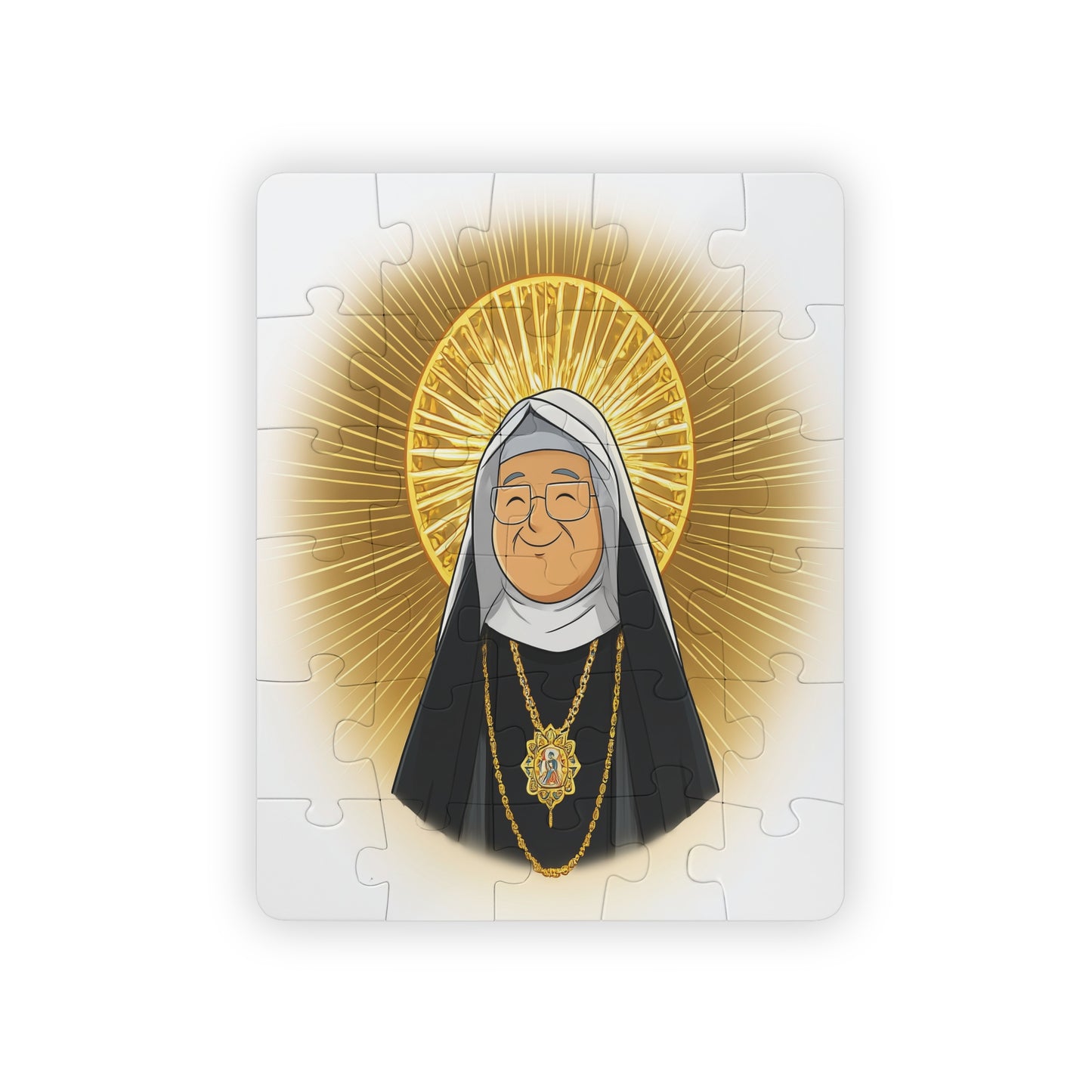 Blessed Mother Angelica Rita Rizzo - 30-Piece Kid Puzzle, Inspirational Bible, Catholic teacher gift, Religious Jigsaw, Catholic kid toy