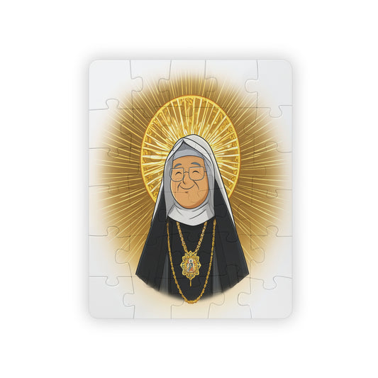 Blessed Mother Angelica Rita Rizzo - 30-Piece Kid Puzzle, Inspirational Bible, Catholic teacher gift, Religious Jigsaw, Catholic kid toy