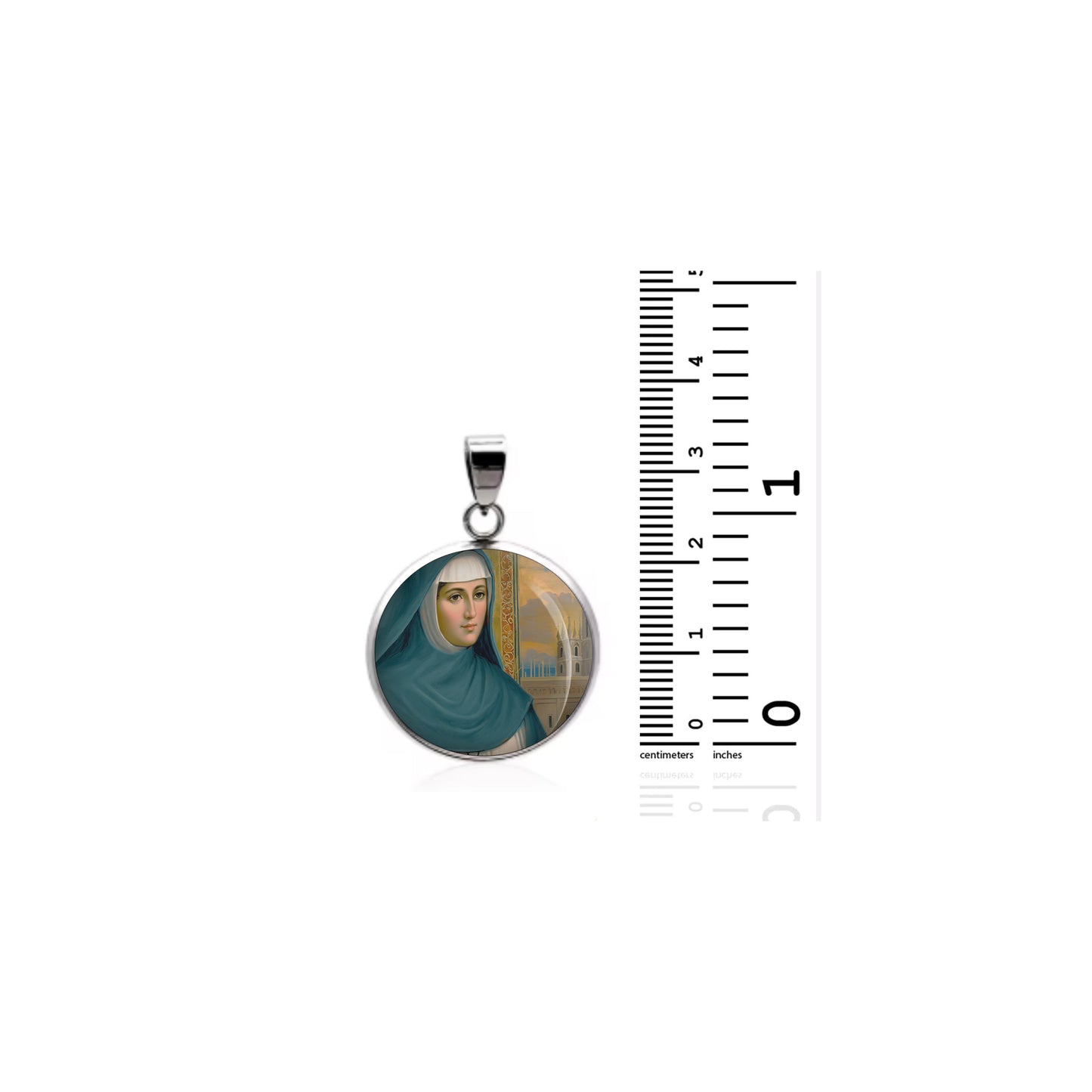 Saint Carmen Salles Y Barangueras Catholic sterling silver 925 Christian Medal image 1