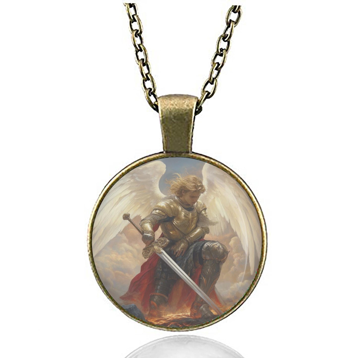 Saint Michael the Archangel Necklace Pendant