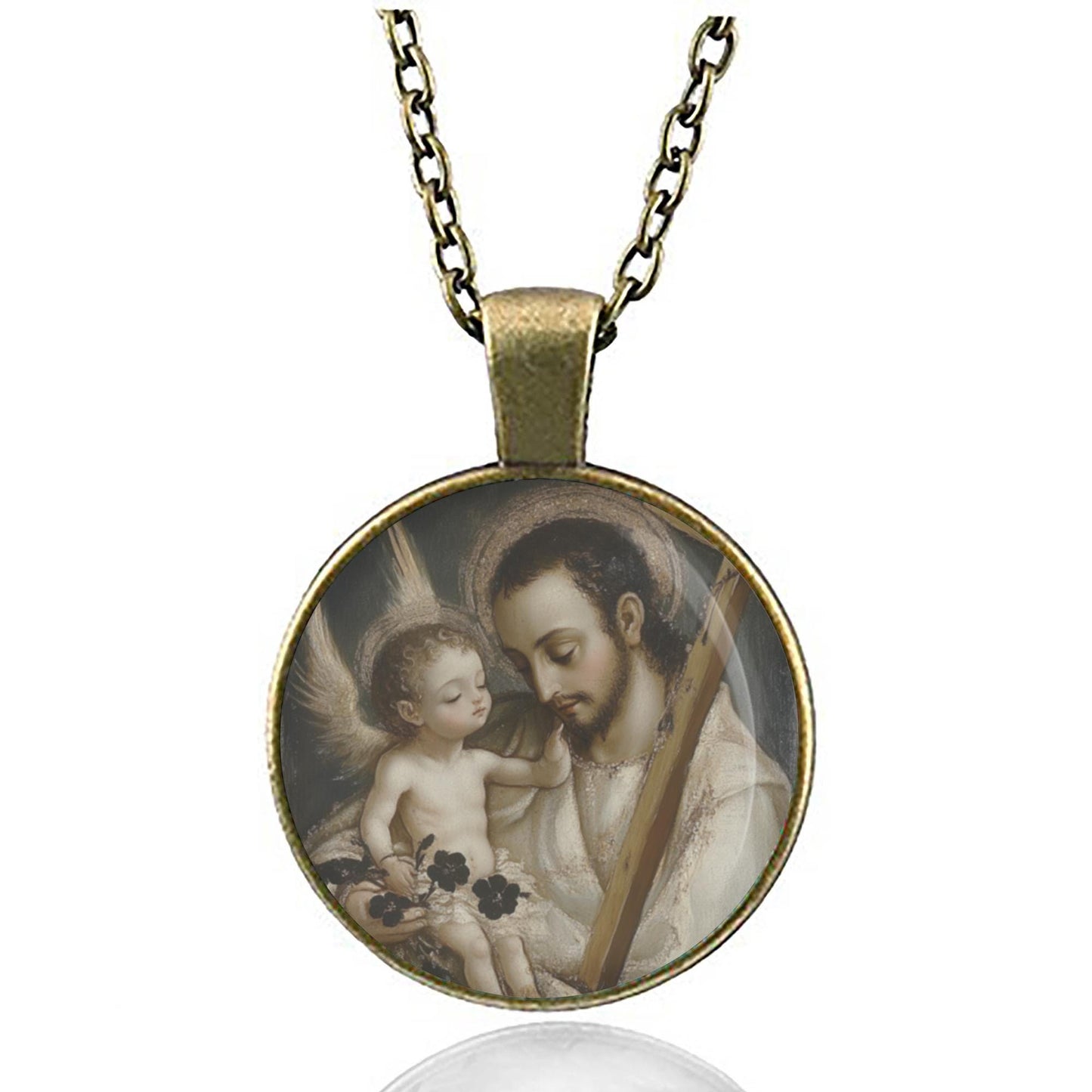 St Luigi Gonzaga Necklace Pendant Catholic Medal