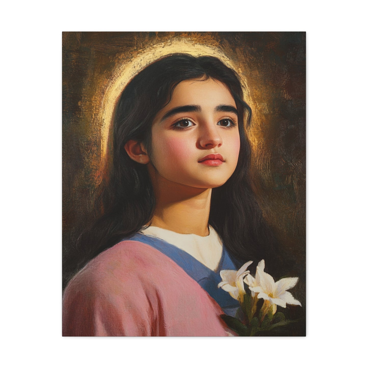 Ready To Hang - St. Maria Goretti st Catholic Canvas Wall Art, Christian Decor