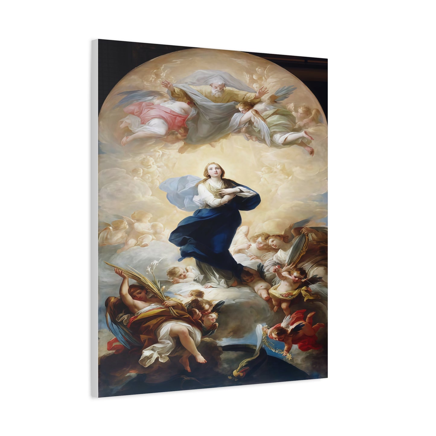 Ready To Hang - Mother Mary Immaculate Conception Catholic Canvas Wall Art