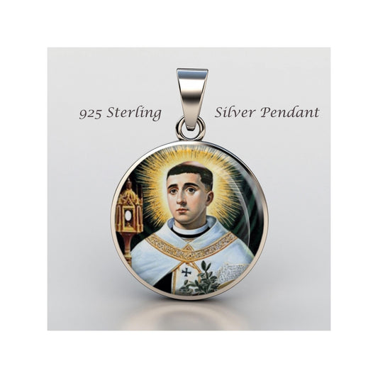 Saint Norbert Religious Devotional sterling silver 925 Christian Medal Patron Pendant