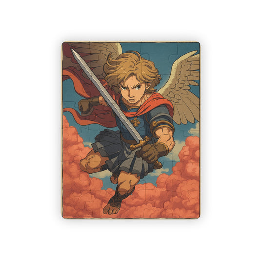Saint Michael Archangel - 30-Piece Kid Puzzle, Inspirational Bible, Catholic teacher gift, Religious Jigsaw, Catholic kid toy