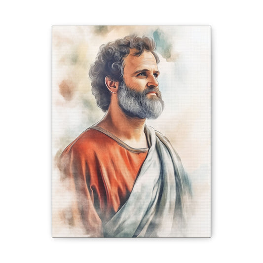 Ready to Hang - St. Paul the Apostle watercolor Catholic Canvas Wall Art, Christian Decor