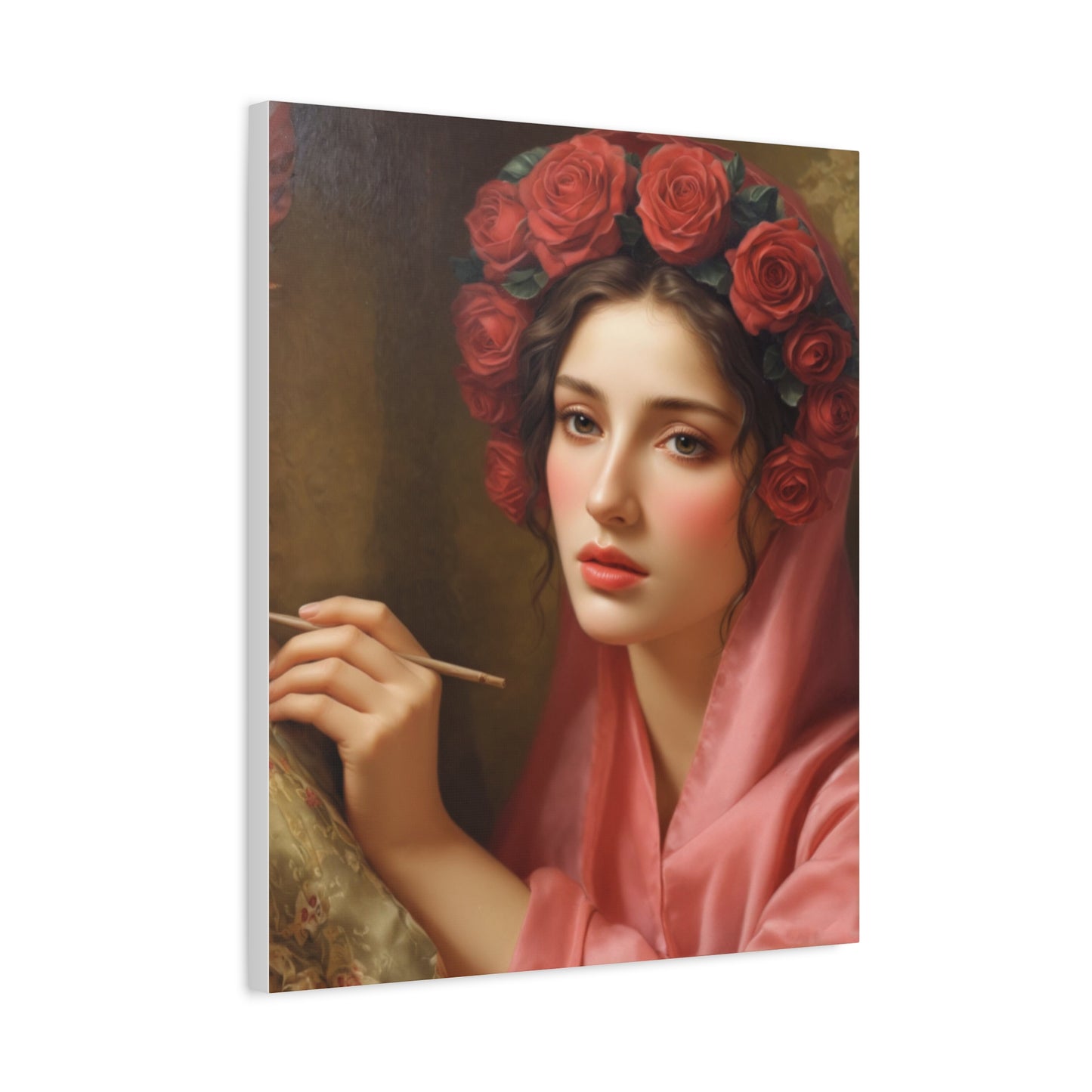 Ready To Hang - St. Rosalia Catholic Canvas Wall Art, Christian Decor