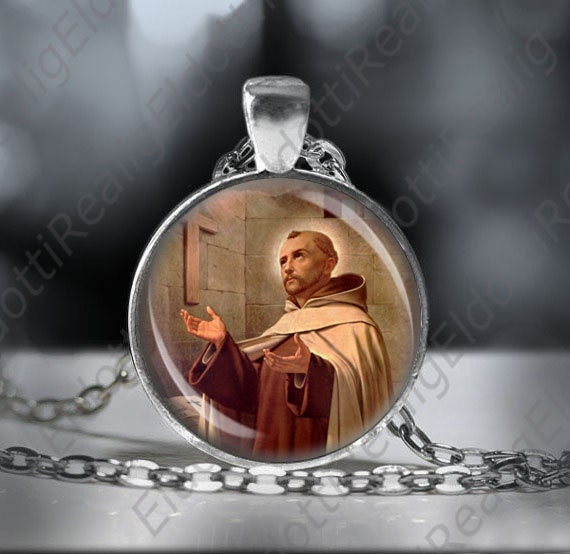 St. John of the Cross Catholic Religious Jewelry Patron Saint Medal Pendant Necklace.
