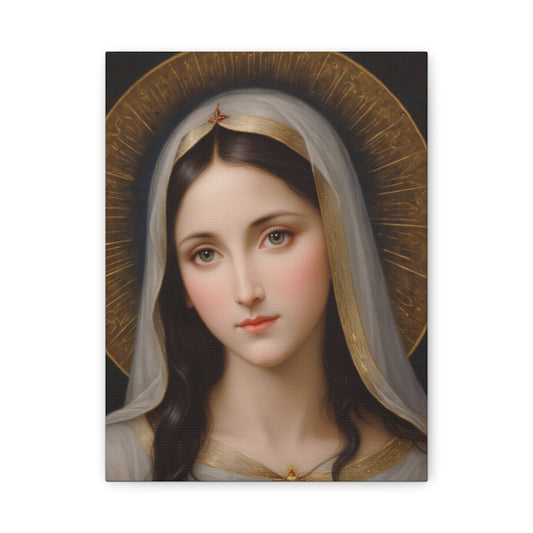 Our Blessed Lady Holy Mary Catholic Canvas Wall Art, Christian Decor