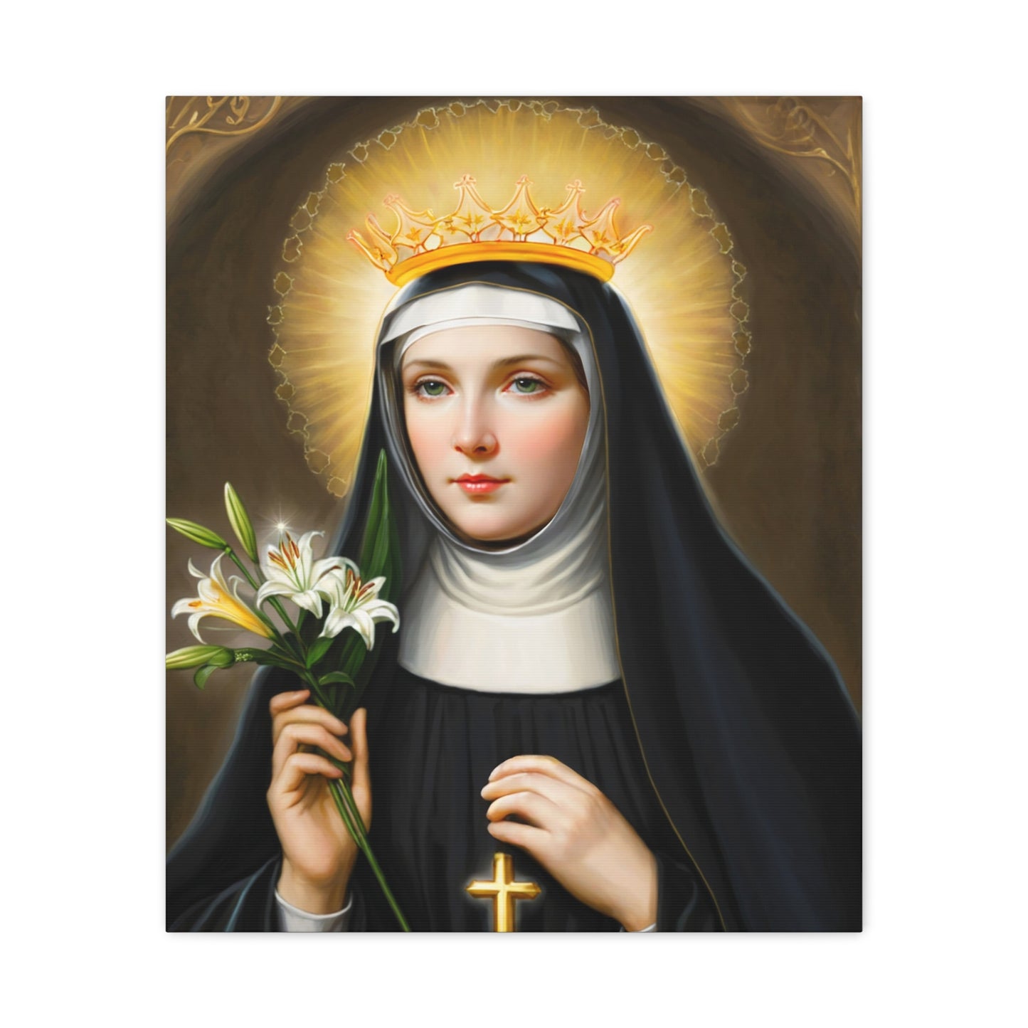 Ready to Hang - St. Patricia Catholic Canvas Wall Art, Christian Decor