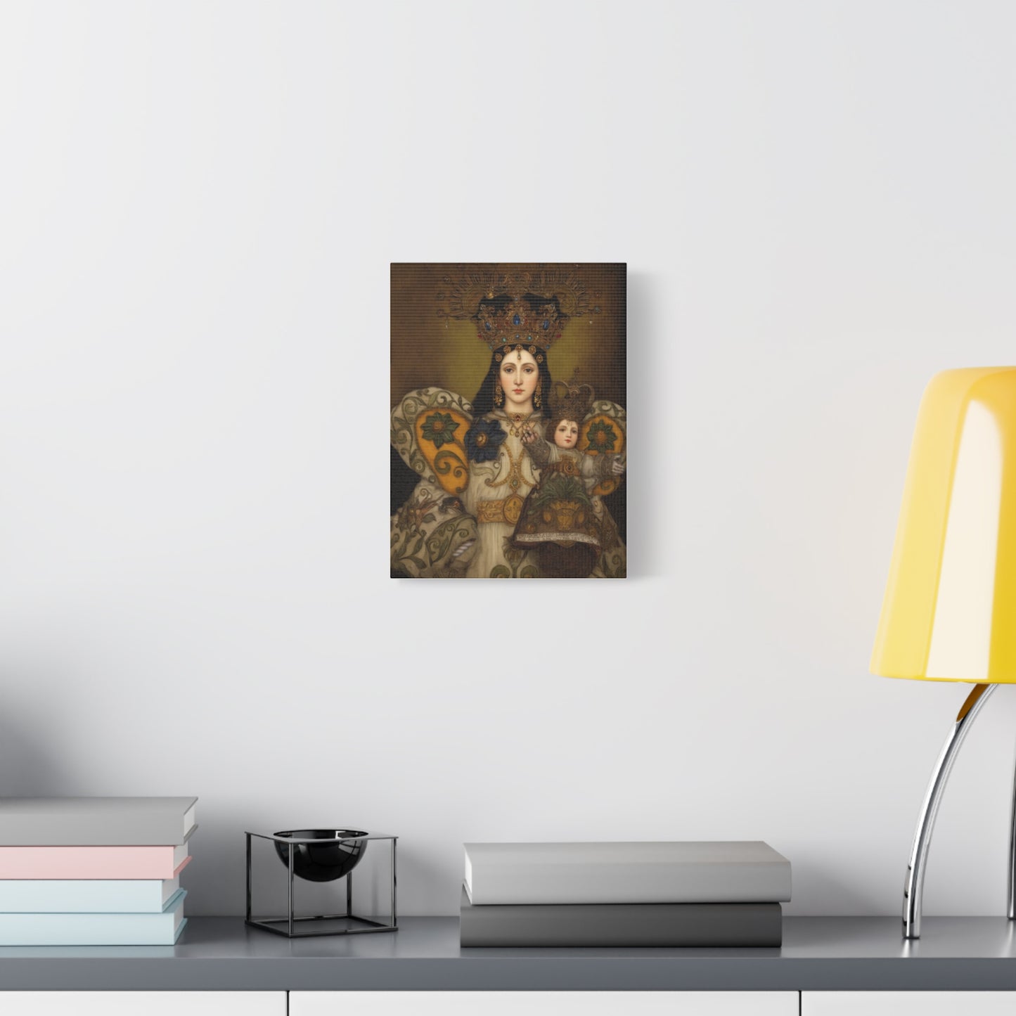 Our Lady Mary Remedies of Odlot Catholic Canvas Wall Art, Christian Decor