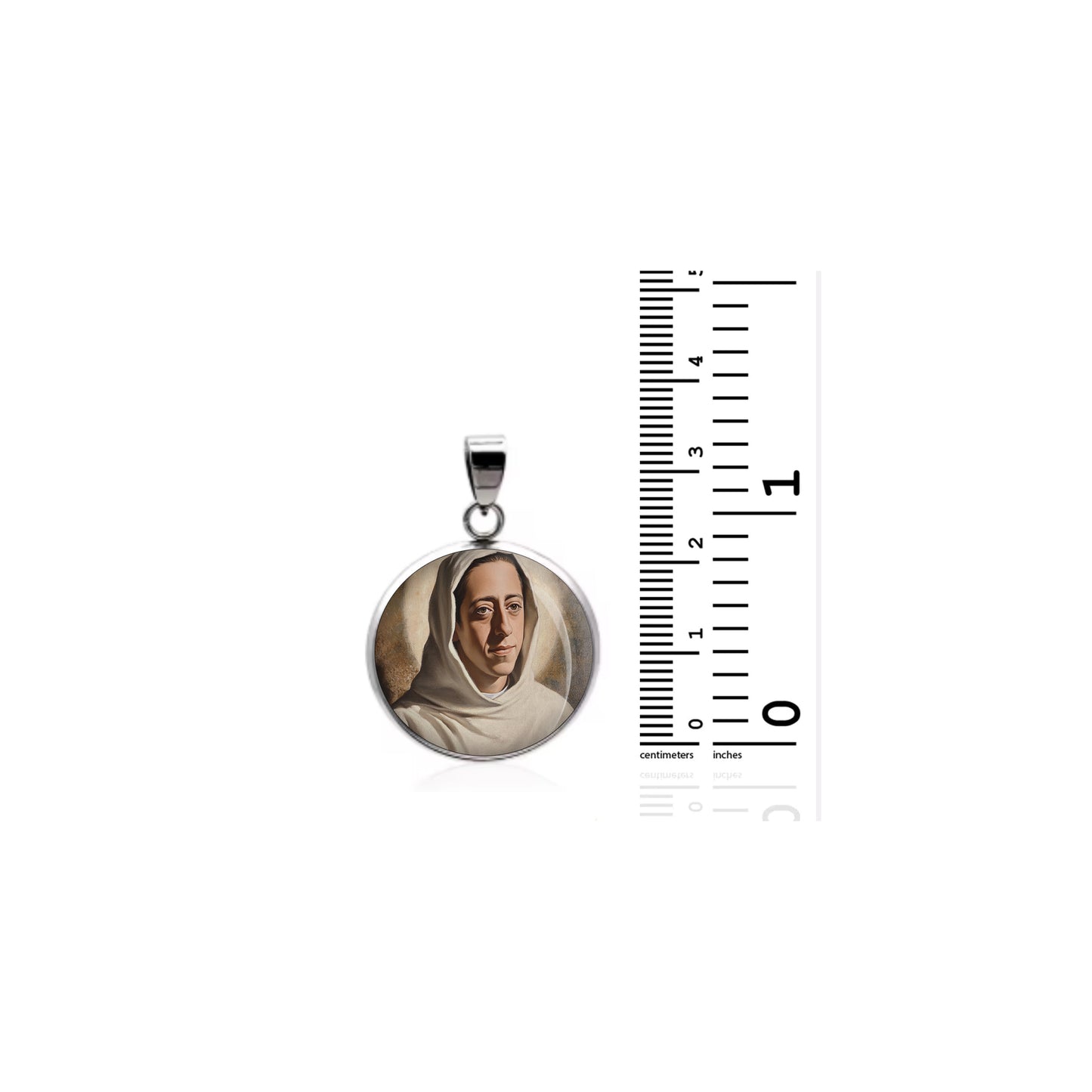Saint Rafael Arnaiz Baron Catholic sterling silver 925 Christian Medal Patron image 1