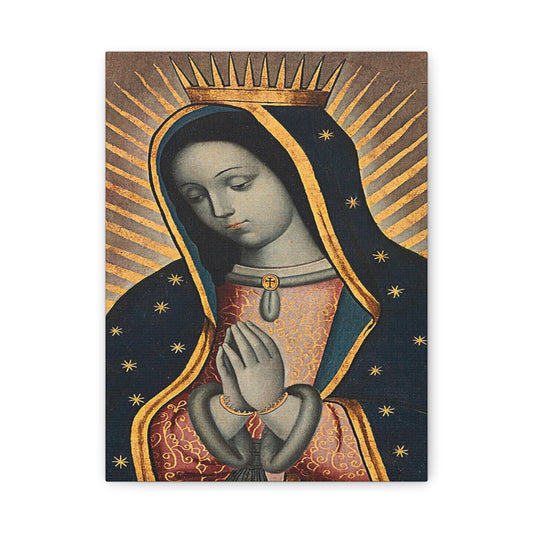 Virgin Of Guadalupe Catholic HQ Print on Canvas Ready To Hang - Virgin Mary Canvas