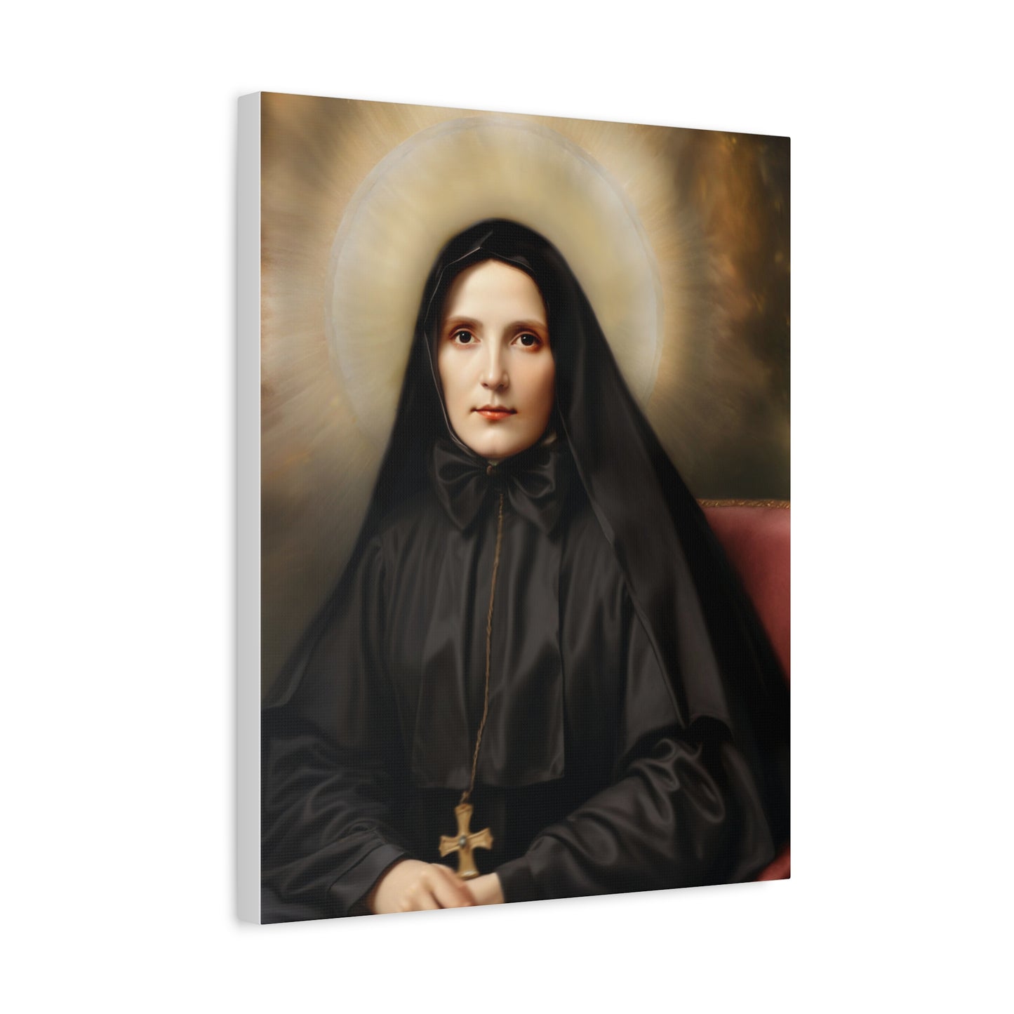 St. Frances Xavier Cabrini Catholic Canvas Wall Art, Christian Decor