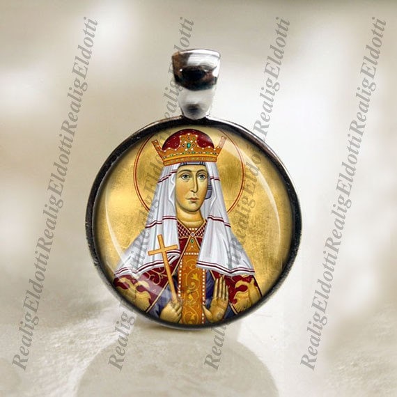 St. Alexandra Catholic Medal Pendant Christian Religious Jewelry