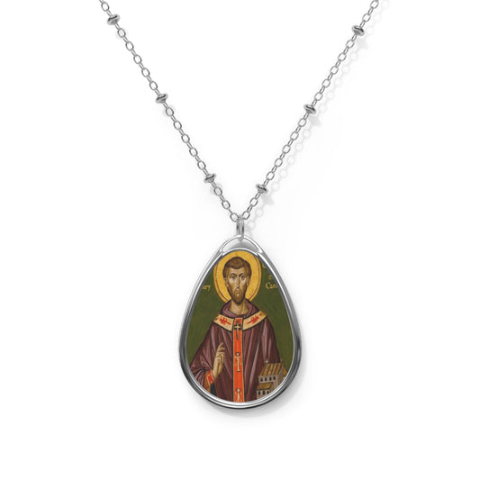 Augustine of Canterbury Catholic Necklace Drop Pendant
