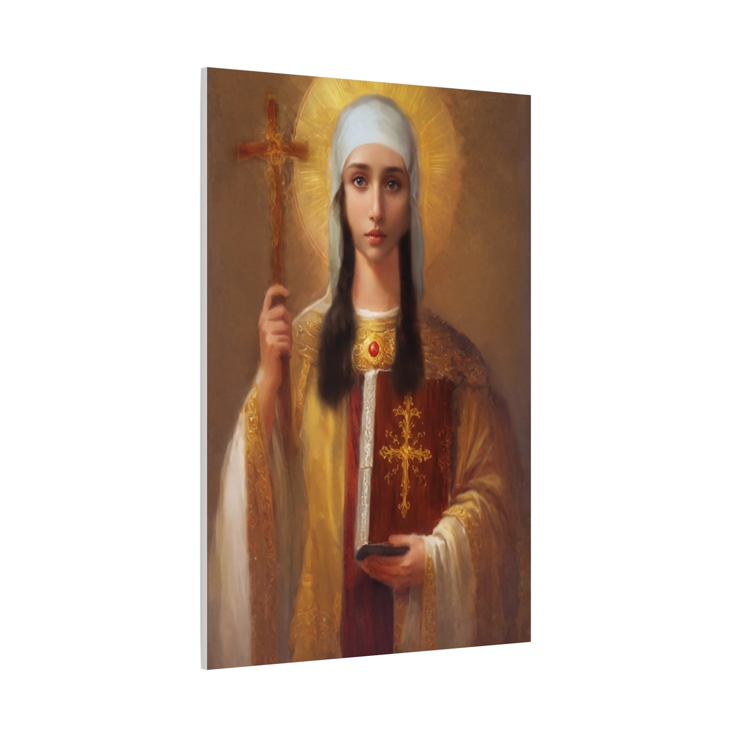 Ready to Hang - St. Nina of Georgia Religious Canvas Wall Art, Christian Decor