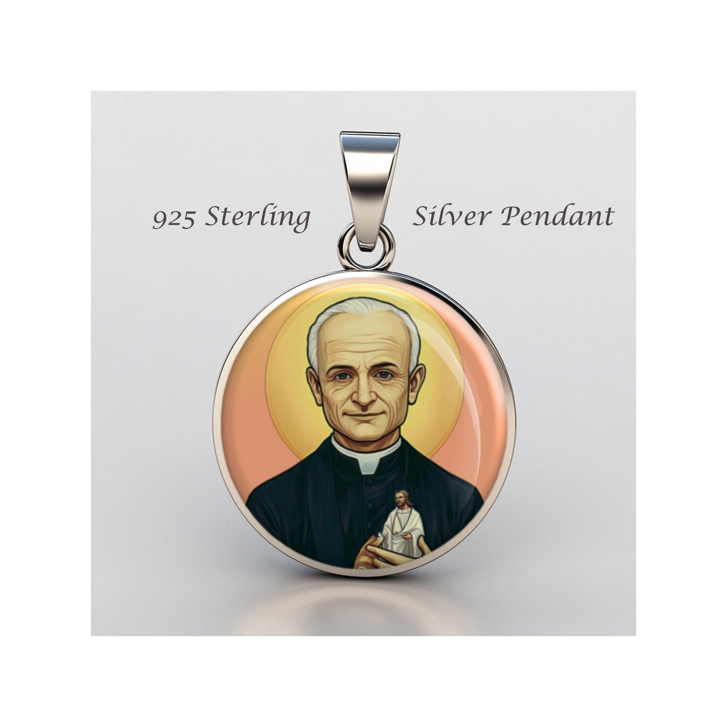 Saint Andre Bessette Catholic sterling silver 925 Christian Medal Patron Pendant